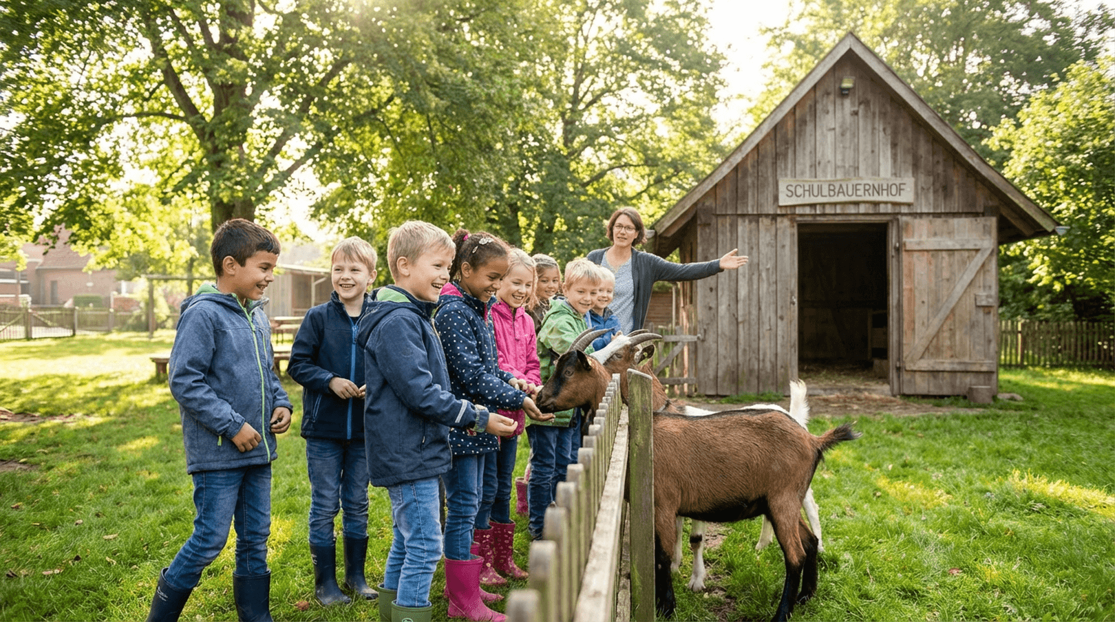 Ziegenbesuch für Schule & Kindergarten